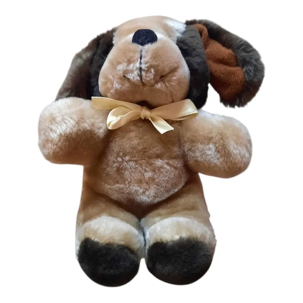 Plush Dog Toy - Brown and Tan